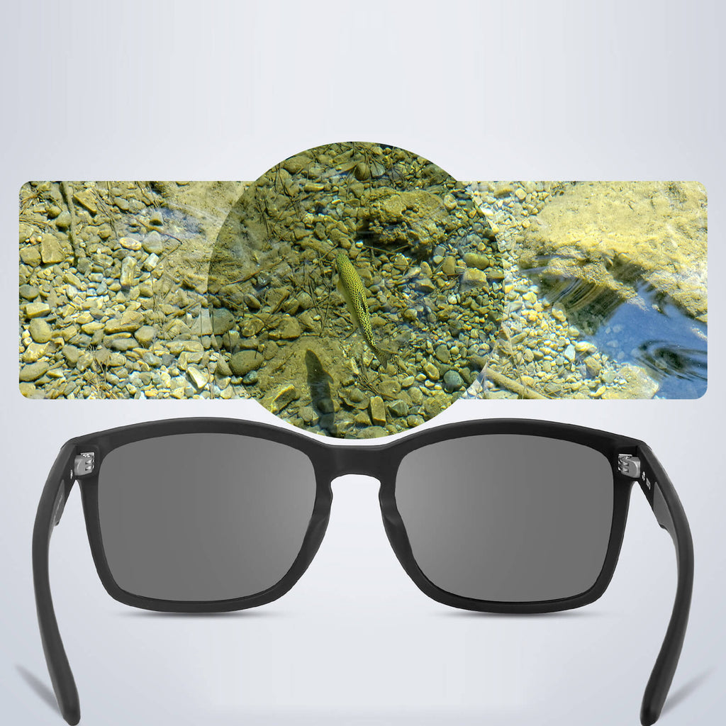 R100 Lightweight Polarized Fishing Sunglasses for Anglers - grey