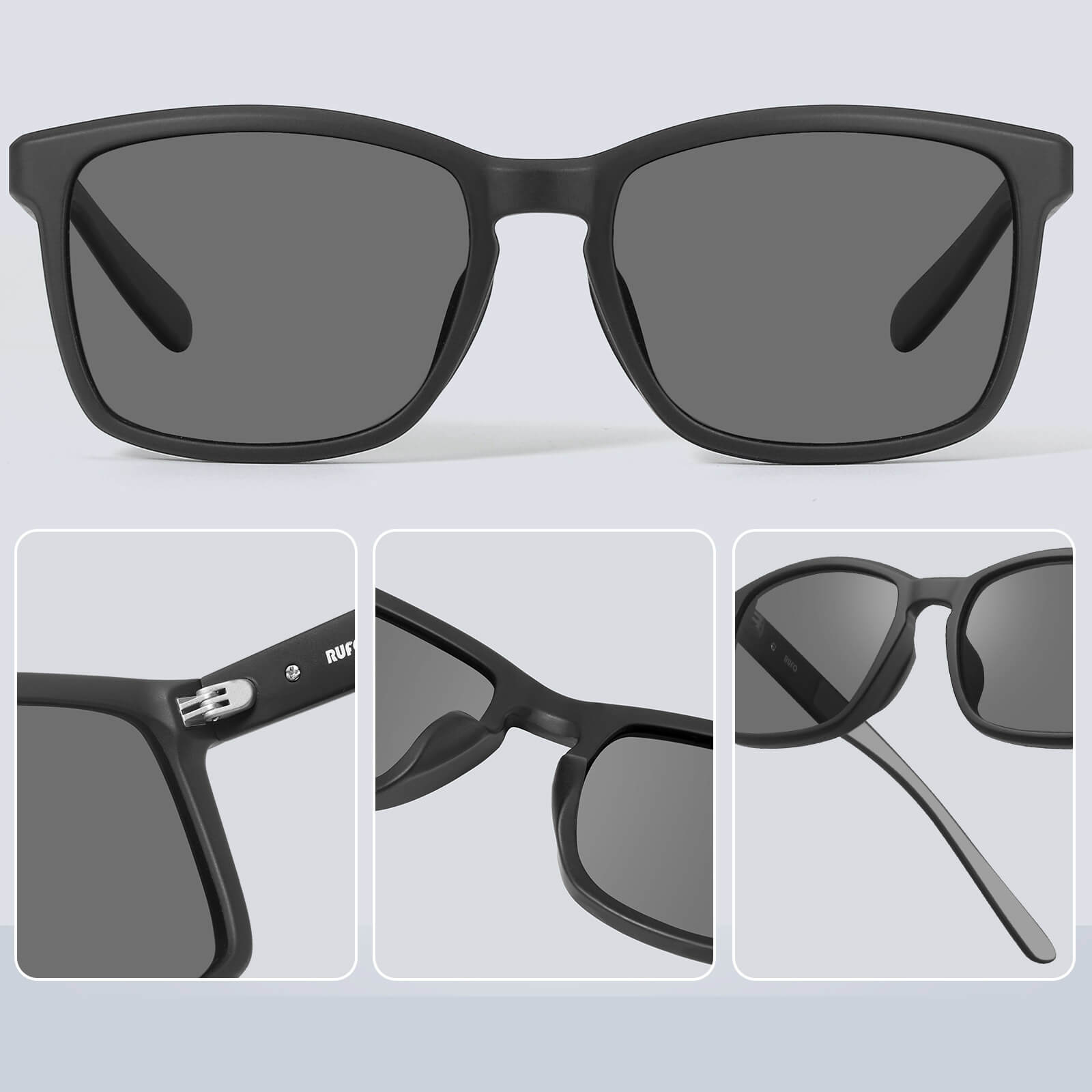 R100 Lightweight Polarized Fishing Sunglasses for Anglers - grey